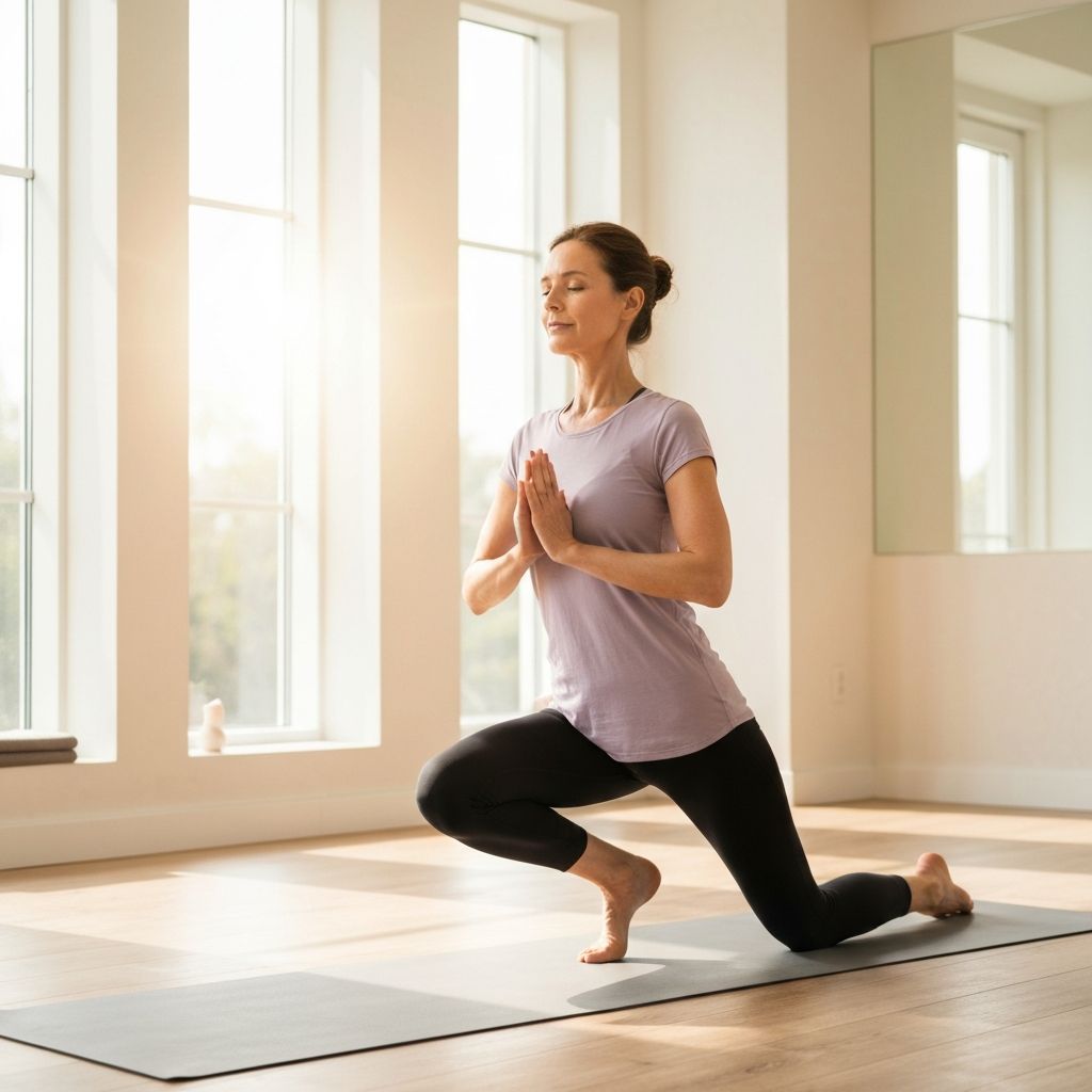 Gentle yoga practice for body mobility